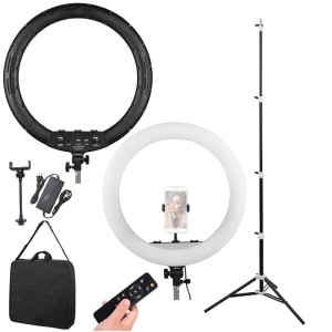 ZESTAW LAMPA PIERSCIENIOWA + STATYW - MITOYA MTY-21C LED RING 53[cm] 3000K-6000K + TORBA + STATYW PENGUIN 230 [cm] | TEL: 666 987 896 | POLSKA DYSTRYBUCJA - GWARANCJA PRODUCENTA