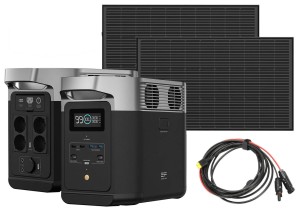 ECOFLOW DELTA 2 1024Wh + 2X PANEL 100W | TEL: 666 987 896 | AUTORYZOWANY SPRZEDAWCA - GWARANCJA 5 LAT - MOBILNA STACJA ZASILAJĄCA - 4xAC / 2xUSB-C / 2xUSB-A