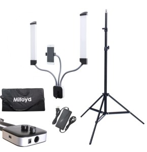 ZESTAW PIERŚCIENIOWA LAMPA LED  MITOYA MTY-176 + STATYW - LAMPA KOSMETYCZNA Z GIĘTKIMI RAMIONAMI 3000-6000K + STATYW OŚWIETLENIOWY 70- 215 cm 2KG MAX  | TEL: 666 987 896 | POLSKA DYSTRYBUCJA - GWARANCJA PRODUCENTA