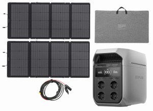 ECOFLOW DELTA 3 PLUS 1024Wh + 2X PANEL 110W | TEL: 666 987 896 | AUTORYZOWANY SPRZEDAWCA  GWARANCJA 5 LAT STACJA / 2 LATA PANELE - PRZENOŚNA STACJA ZASILAJĄCA UPS