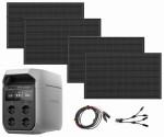 ECOFLOW DELTA 3 PLUS 1024Wh + 4X PANEL 100W | TEL: 666 987 896 | AUTORYZOWANY SPRZEDAWCA - GWARANCJA 5 LAT STACJA / 2 LATA PANEL - PRZENOŚNA STACJA ZASILAJĄCA UPS
