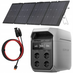 ECOFLOW DELTA 3 PLUS 1024Wh + PANEL 220W | TEL: 666 987 896 | AUTORYZOWANY SPRZEDAWCA - GWARANCJA 5 LAT STACJA / 2 LATA PANEL - PRZENOŚNA STACJA ZASILAJĄCA UPS