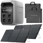 ECOFLOW DELTA 3 PLUS 1024Wh + 2X PANEL 160W | TEL: 666 987 896 | AUTORZYOWANY SPRZEDAWCA - GWARANCJA 5 LAT STACJA / 2 LATA PANELE - PRZENOŚNA STACJA ZASILAJĄCA 1024 Wh 1800 W  UPS 10ms HID