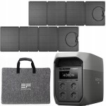  ECOFLOW DELTA 3 MAX 2048 Wh + 2X PANEL 110W | TEL: 666 987 896 | AUTORYZOWANY SPRZEDAWCA  - GWARANCJA 5 LAT STACJA / 2 LATA PANELE - PRZENOŚNA STACJA ZASILAJĄCA