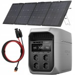 ECOFLOW DELTA 3 MAX PLUS 2048WH  + PANEL 220W  | TEL: 666 987 896 | AUTORZYOWANY SPRZEDAWCA - GWARANCJA 5 LAT STACJA / 2 LATA PANEL - PRZENOŚNA STACJA ZASILANIA  2048WH X-FUSION 3000W