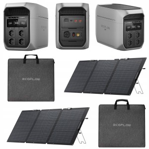 ECOFLOW DELTA 3 MAX PLUS 2048WH + 2X PANEL 160W | TEL: 666 987 896 | AUTORZYOWANY SPRZEDAWCA - GWARANCJA 5 LAT STACJA / 2 LATA PANELE - PRZENOŚNA STACJA ZASILANIA  2048WH X-FUSION 3000W