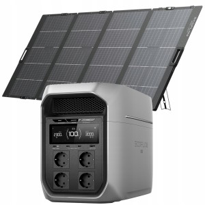 ECOFLOW DELTA 3 MAX PLUS 2048WH + PANEL 400W NEXTGEN | TEL: 666 987 896 | AUTORZYOWANY SPRZEDAWCA - GWARANCJA 5 LAT STACJA / 2 LATA PANEL - PRZENOŚNA STACJA ZASILANIA  2048WH X-FUSION 3000W