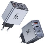 ŁADOWARKA SIECIOWA NUBIA REDMAGIC DAO 80W GAN CHARGER 3 GNIAZDA | TEL: 666 987 896 | WPISZ TYLKO KOD "RABAT-10" I KUP O 10,00 ZŁ TANIEJ | AUTORYZOWANY SPRZEDAWCA - GWARANCJA PRODUCENTA