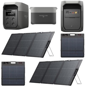  ECOFLOW DELTA 3 MAX 2048 Wh + 2X PANEL 160W NAJNOWSZEJ GENERACJI | TEL: 666 987 896  | AUTORZYOWANY SPRZEDAWCA - GWARANCJA 5 LAT STACJA / 2 LATA PANELE -  PRZENOŚNA STACJA ZASILANIA 2048 Wh UPS 2400W / 4800W 