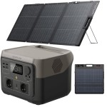 ECOFLOW RIVER 2 MAX 512Wh 500W + PANEL 160W NAJNOWSZEJ GENERACJI | TEL: 666 987 896 | AUTORYZOWANY SPRZEDAWCA - GWARANCJA 5 LAT STACJA / 2 LATA  PANEL - PRZENOŚNA STACJA ZASILAJĄCA 500W 512 Wh + PANEL FOTOWOLTAICZNY 