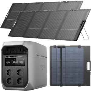 ECOFLOW DELTA 3 MAX PLUS 2048WH  + 2X PANEL 220W  | TEL: 666 987 896 | AUTORZYOWANY SPRZEDAWCA - GWARANCJA 3 LATA STACJA / 5 LAT PANELE - PRZENOŚNA STACJA ZASILANIA  2048WH X-FUSION 3000W