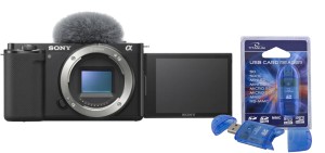 CZYTNIK KART PAMIĘCI W ZESTAWIE | SONY ALPHA ZV-E10 BODY ( ZV-E10 B ) (CZARNY) | TEL: 666 987 896 |  OFICJALNA POLSKA DYSTRYBUCJA - GWARANCJA PRODUCENTA